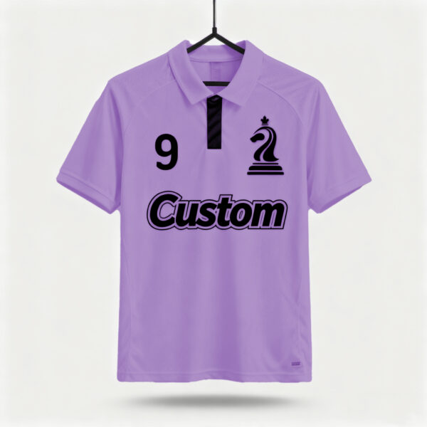 1219JTJTJT (16) Purple factory direct sales team football suit set sports shirt European Cup fan breathable quick drying training suit team uniform