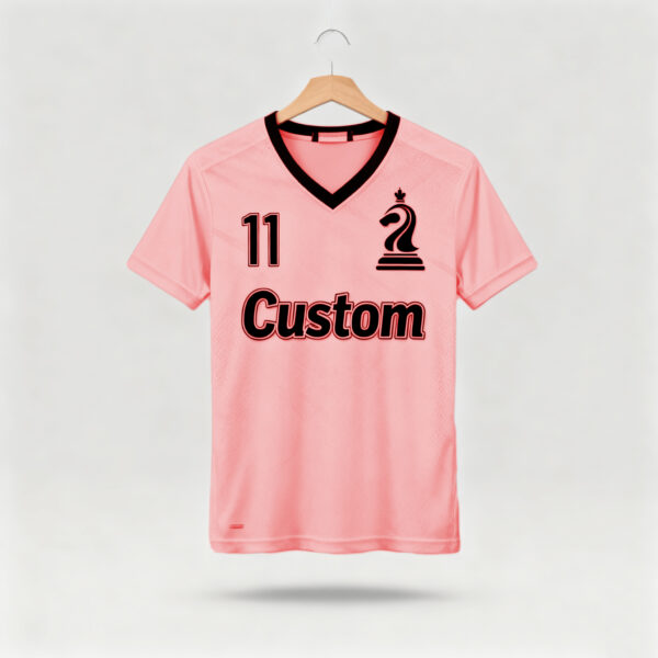 1219JTJTJT (21) Pink factory direct sales team football suit set sports shirt European Cup fan breathable quick drying training suit team uniform