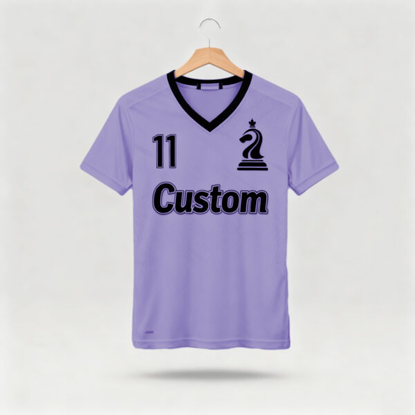 1219JTJTJT (29) Purple factory direct sales team football suit set sports shirt European Cup fan breathable quick drying training suit team uniform