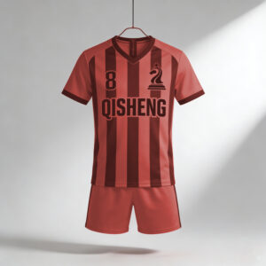 5/26 Football Uniforms Set Soccer Jersey Thailand Quality Team Black and RED Color Blocking Soccer Shirts Maillot T-shirt