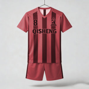 cjh (28) Direct Factory red and pink Color Team Football Jersey Soccer T-shirt Sets Soccer Wear Uniform Maillot