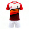 2025-2026 Collection Orange & White Color Blocking + Black Stripes Casual Sports Tracksuit